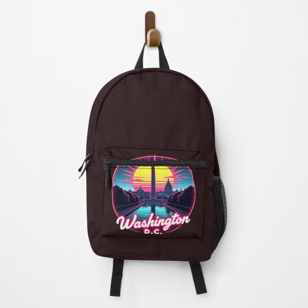 Item preview, Washington D.C. Retro Synthwave City Skyline Art designed and sold by Innova_Creations.