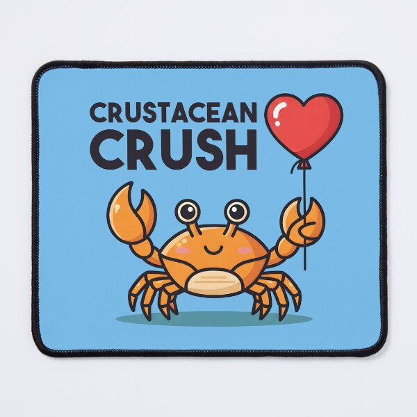 Item preview, Crustacean Crush – Cute Crab Valentine Design designed and sold by Sea Gem.