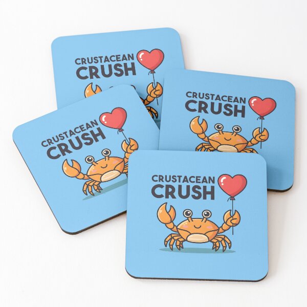 Item preview, Crustacean Crush – Cute Crab Valentine Design designed and sold by Sea Gem.