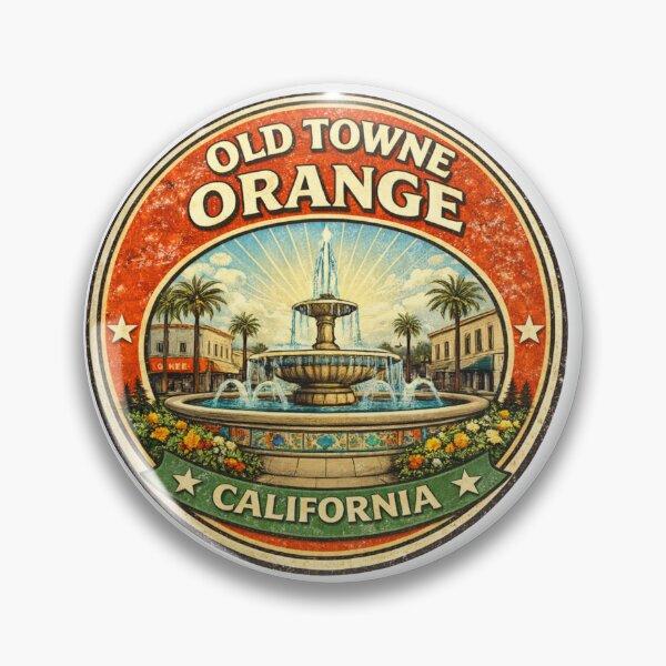 Item preview, City of Orange, California - The Orange Circle - Old Towne Orange designed and sold by ParfaitPrints.