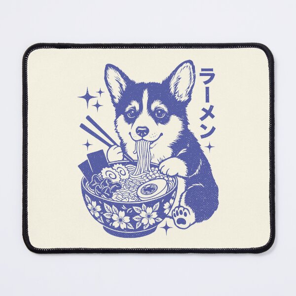 Item preview, Corgi Puppy Ramen Bowl Retro Japanese Noodles designed and sold by Y-Vibes.