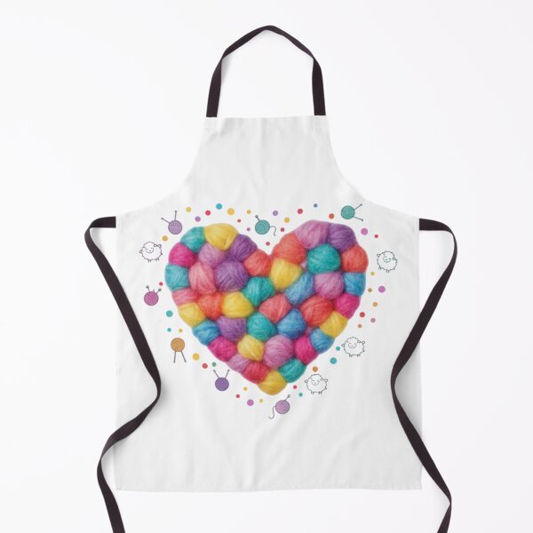 Item preview, Colorful Yarn Heart for Knitting and Crochet Lovers designed and sold by Dariusz.K.