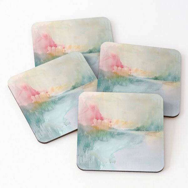 Item preview, C_01_01 Abstract Paintings Gentle Muted Pastel wash designed and sold by CrumbBumStudio.