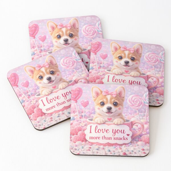 Item preview, Corgi Puppy Loves Snacks designed and sold by GivingJoy.