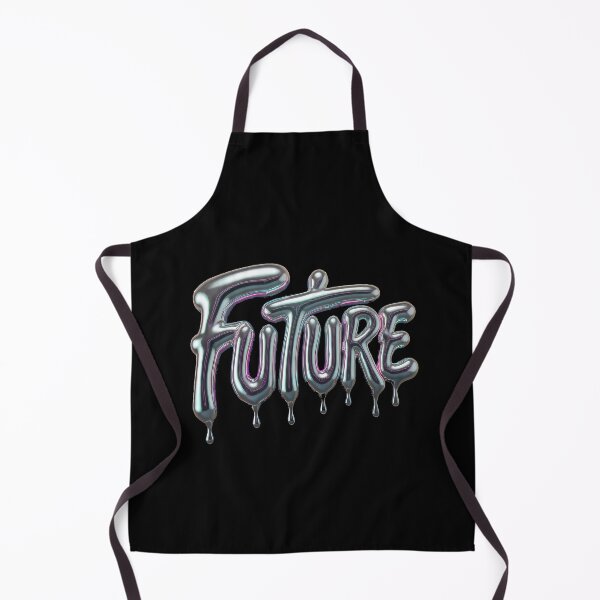 Item preview, Future Liquid Chrome Typography – Futuristic Metallic Drip Text Design designed and sold by etuvibes.
