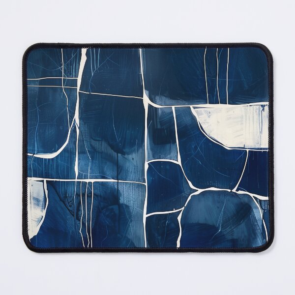 Item preview, A_01_01 Abstract Paintings, blue,navy,white designed and sold by CrumbBumStudio.