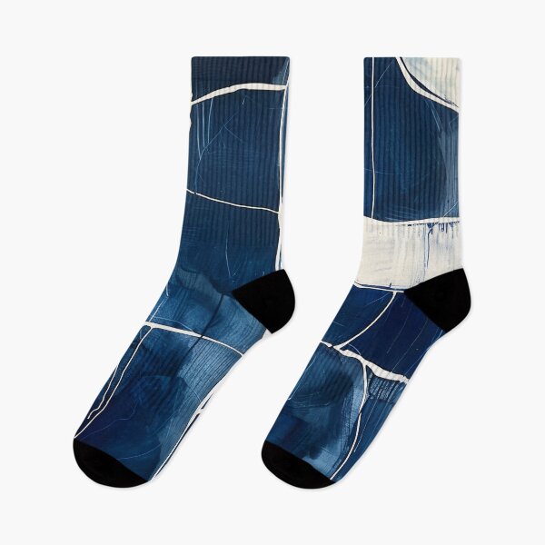 Item preview, A_01_01 Abstract Paintings, blue,navy,white designed and sold by CrumbBumStudio.