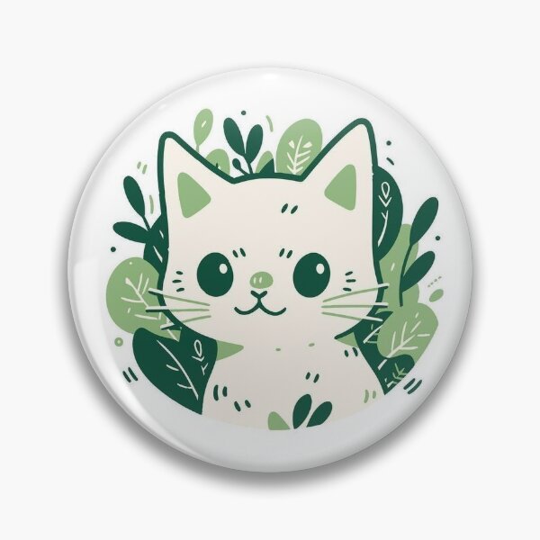 Item preview, Greenish cat designed and sold by Virar-Designs.