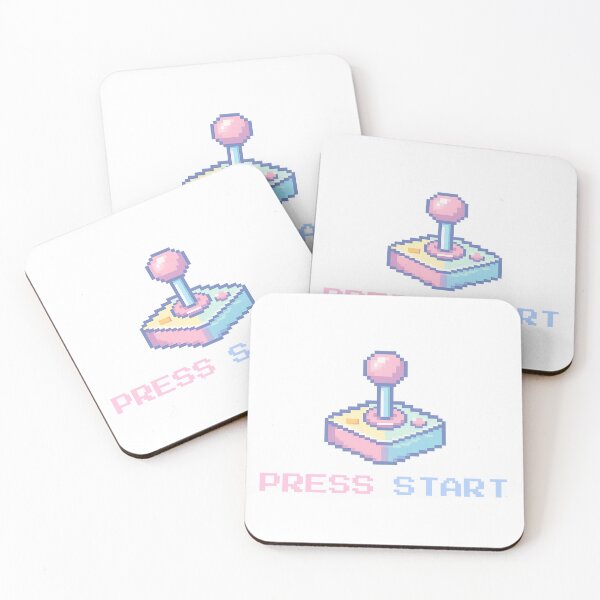 Item preview, Press Start Pixel Art Joystick Retro Kawaii Gaming designed and sold by ChibiKiramimi.