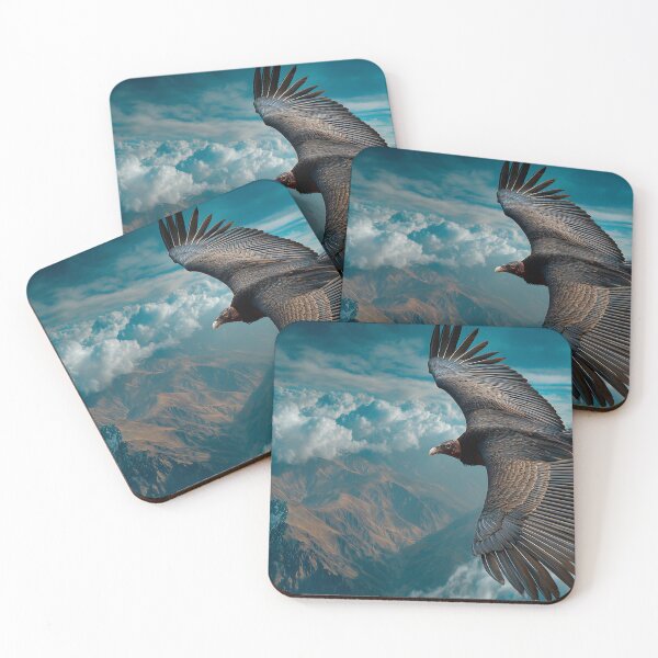 Item preview, Majestic Vulture Soaring Over Cloudy Landscape designed and sold by Artessie.