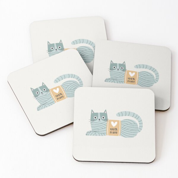Item preview, 100% fluff cat yarn - teal designed and sold by OHBOY! Handmade.