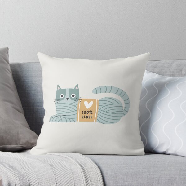 Item preview, 100% fluff cat yarn - teal designed and sold by OHBOY! Handmade.