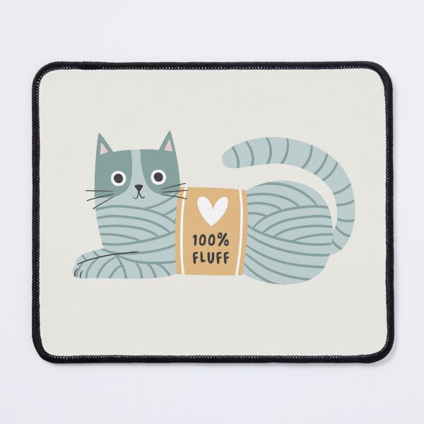 Item preview, 100% fluff cat yarn - teal designed and sold by OHBOY! Handmade.