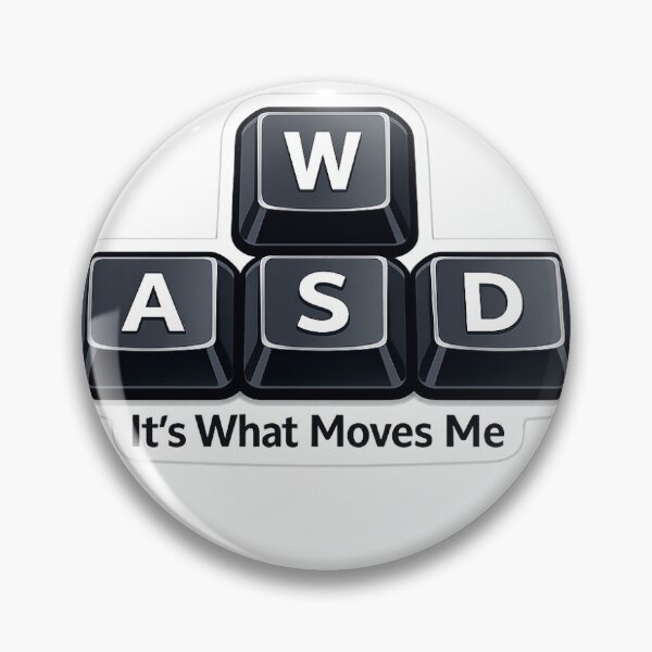 Item preview, WASD Keys: Clean Digital Illustration Sticker designed and sold by rereplay.