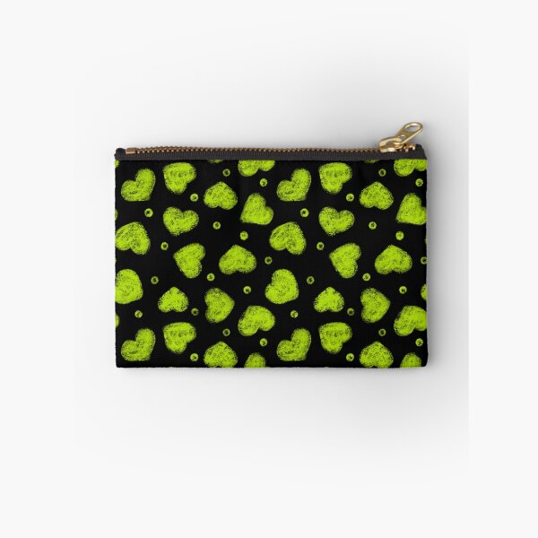 Item preview, Lime Green and Black Hearts pattern designed and sold by LAEC-Shop.