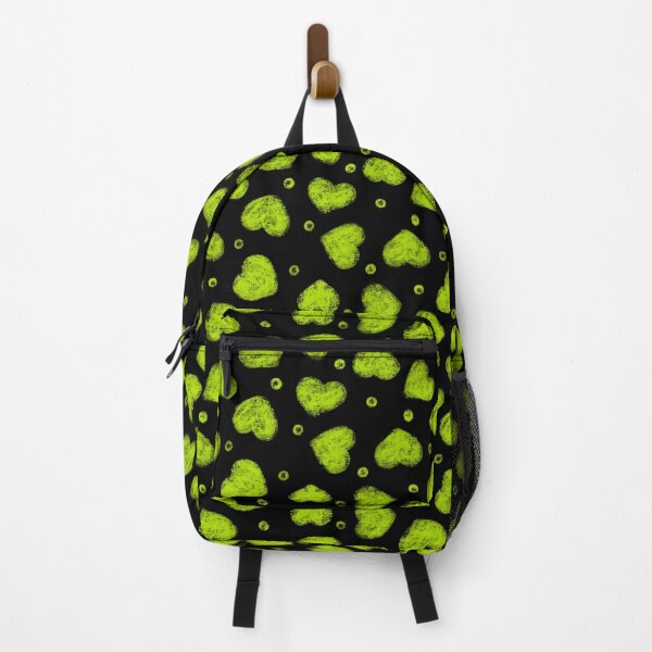 Item preview, Lime Green and Black Hearts pattern designed and sold by LAEC-Shop.