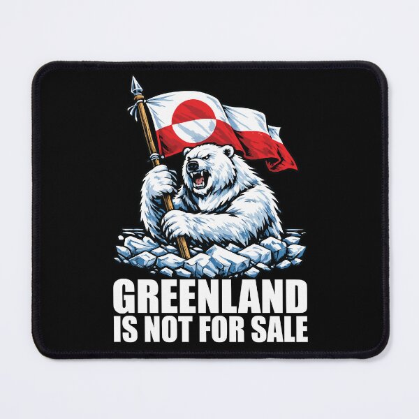 Item preview, Greenland Is Not For Sale Greenland Island Flag Bear Kalaallit Denmark Anti Trump Support Greenland designed and sold by wtfbba.