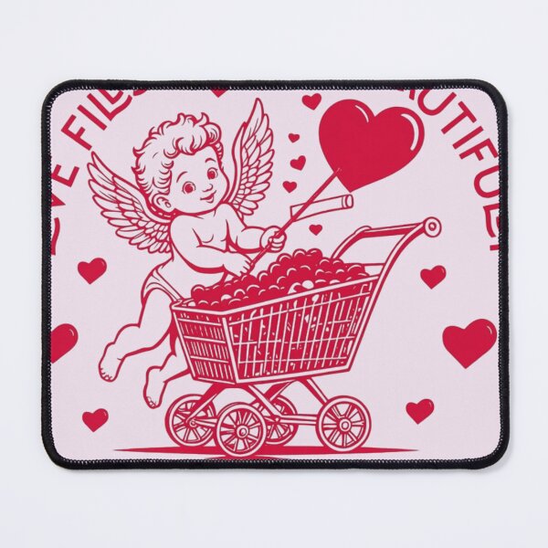 Item preview, Cupid Spreads Love Valentine Hearts designed and sold by AUDIO ART.