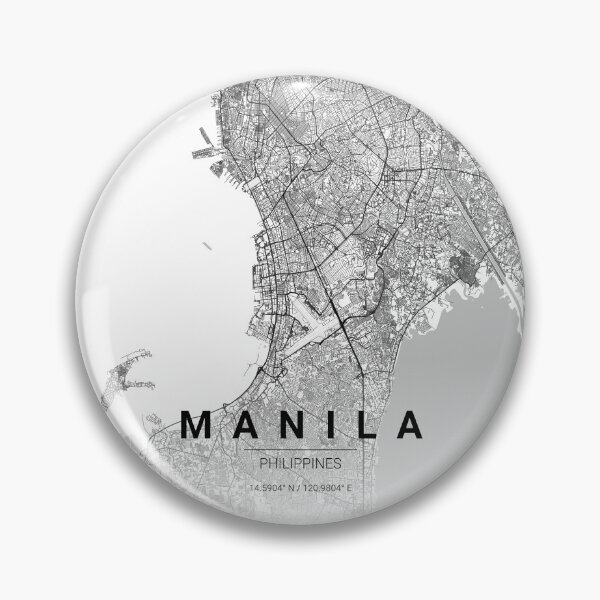 Item preview, Manila City Map – Minimal Line Art designed and sold by YurrShop.
