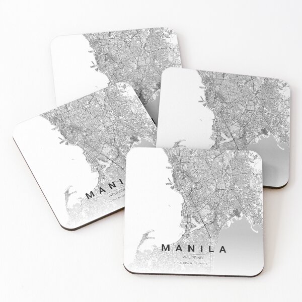 Item preview, Manila City Map – Minimal Line Art designed and sold by YurrShop.