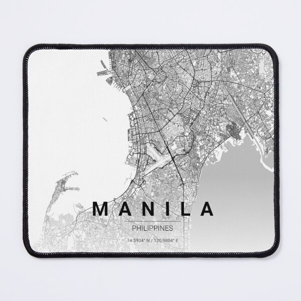 Item preview, Manila City Map – Minimal Line Art designed and sold by YurrShop.