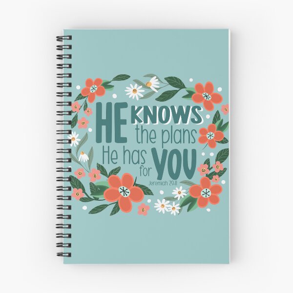 Item preview, He Knows the Plans - Jeremiah 29:11 designed and sold by Willow & Grace Designs.