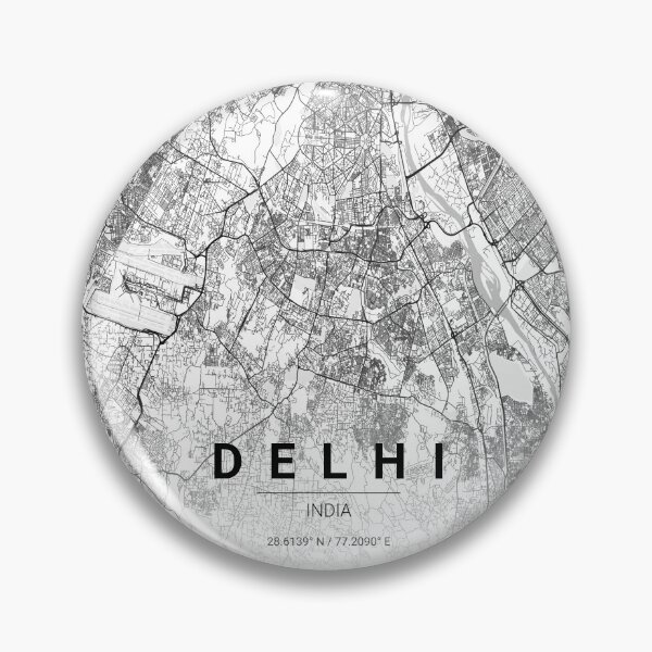 Item preview, Delhi City Map – Minimal Line Art designed and sold by YurrShop.
