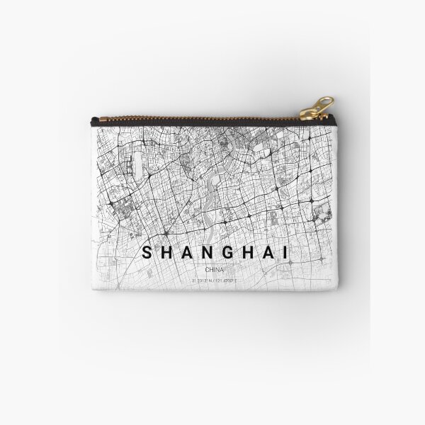 Item preview, Shanghai City Map – Minimal Line Art designed and sold by YurrShop.