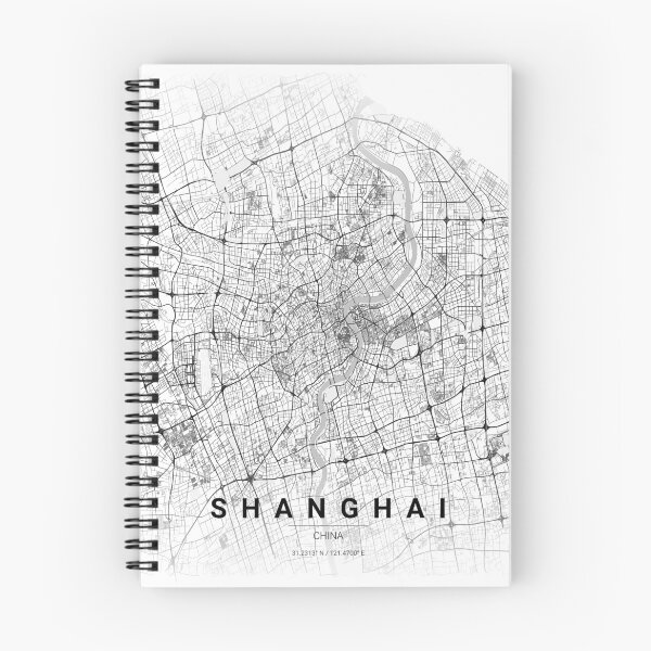 Item preview, Shanghai City Map – Minimal Line Art designed and sold by YurrShop.