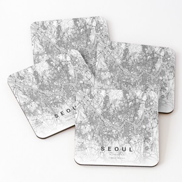 Item preview, Seoul City Map – Minimal Line Art designed and sold by YurrShop.
