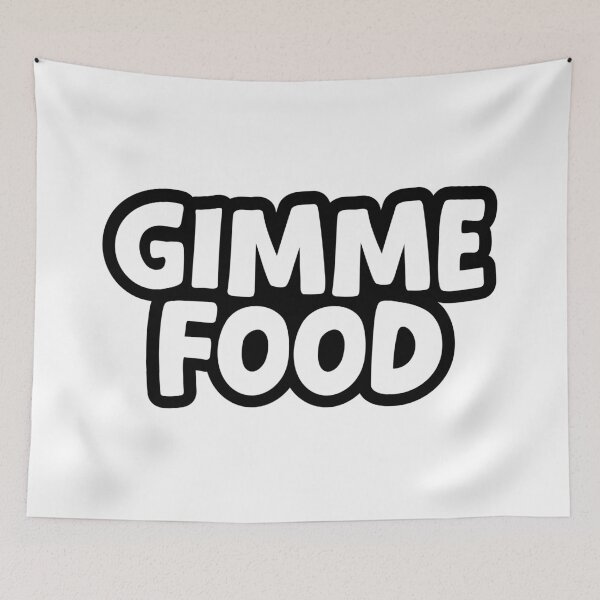 Item preview, Gimme Food, Outline designed and sold by Memes N Lore .