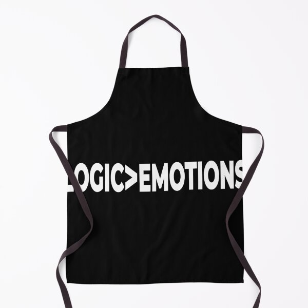 Item preview, Logic Over Emotions Minimalist Coder Quote designed and sold by Mikidesign1988.