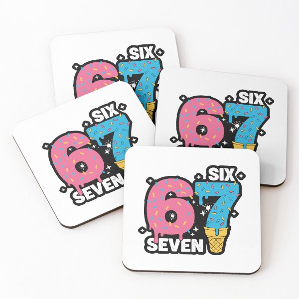 Item preview, six seven ice cream numbers designed and sold by BazStudiodesign.