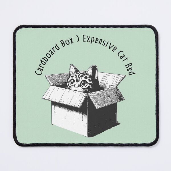 Item preview, Cardboard Box > Expensive Cat Bed Funny Cat designed and sold by Sachie's Studio.
