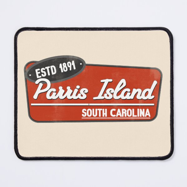 Artikelvorschau, Vintage-Straßenschild von Parris Island – Der Weg zur Ausbildung von Marinesoldaten entworfen und verkauft von By Jonh.