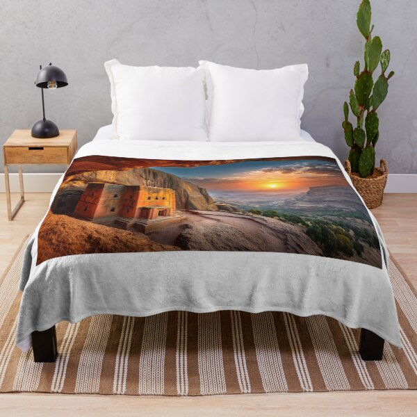Item preview, Sunset Over Ancient Rock-Hewn Monastery View designed and sold by Artessie.