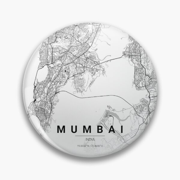 Item preview, Mumbai City Map – Minimal Line Art designed and sold by YurrShop.