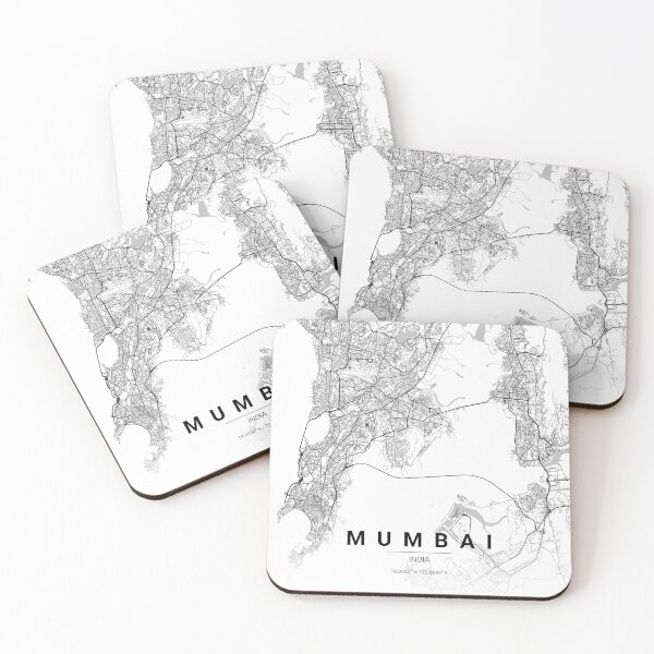 Item preview, Mumbai City Map – Minimal Line Art designed and sold by YurrShop.