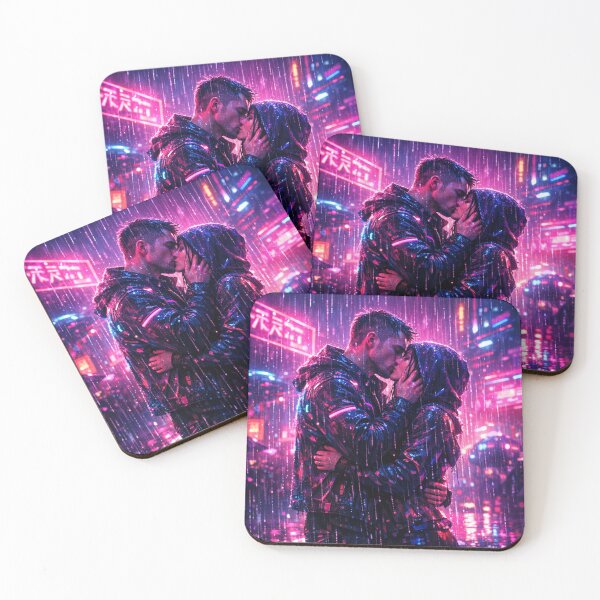 Item preview, cyber couple in cyber rain designed and sold by Metaverse8.