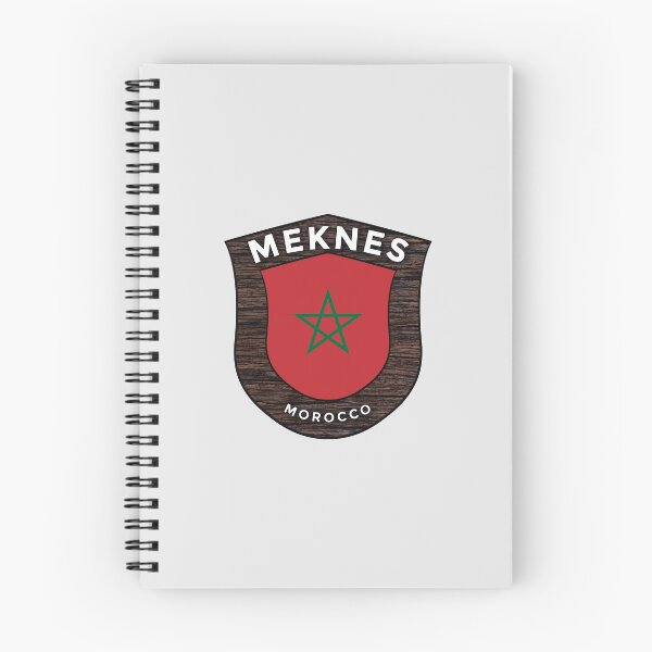 Item preview, Meknes, Marruecos | Emblema de viaje con bandera y escudo designed and sold by World Designs.