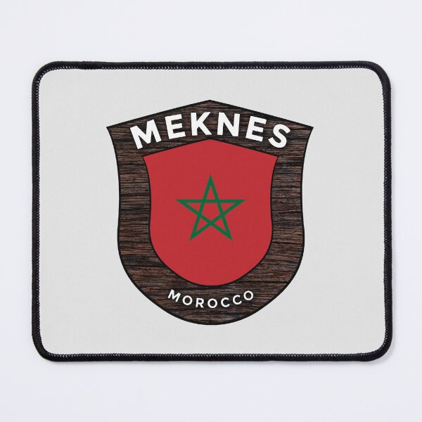 Item preview, Meknes Morocco | Flag Shield Travel Emblem designed and sold by World Designs.