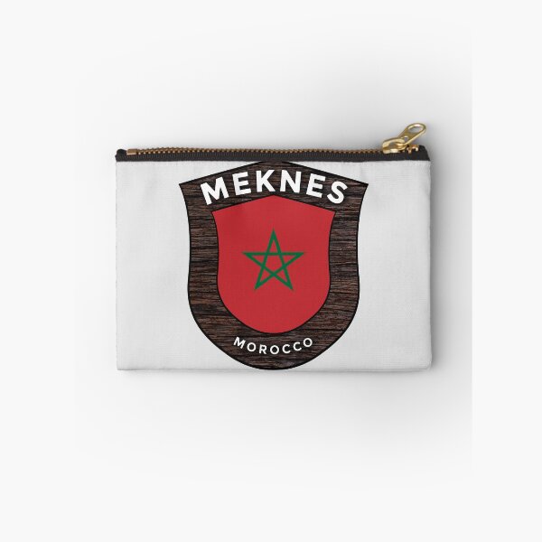 Item preview, Meknes, Marruecos | Emblema de viaje con bandera y escudo designed and sold by World Designs.