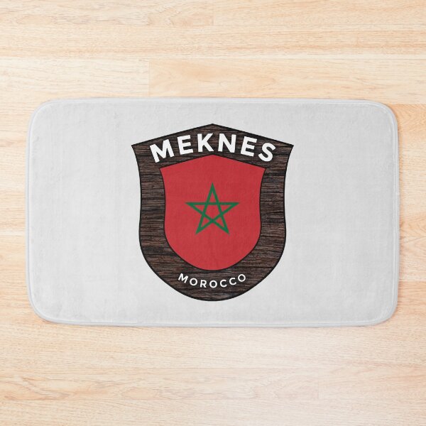 Item preview, Meknes Morocco | Flag Shield Travel Emblem designed and sold by World Designs.
