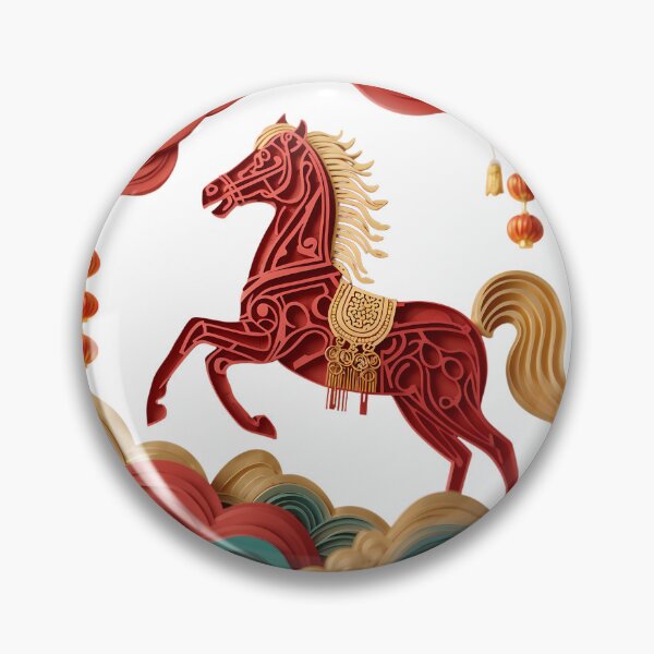 Item preview, Year of the Horse 2026 - 3D Papercut Zodiac Art designed and sold by pngartpl.