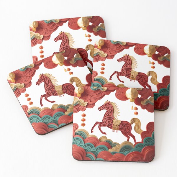 Item preview, Year of the Horse 2026 - 3D Papercut Zodiac Art designed and sold by pngartpl.