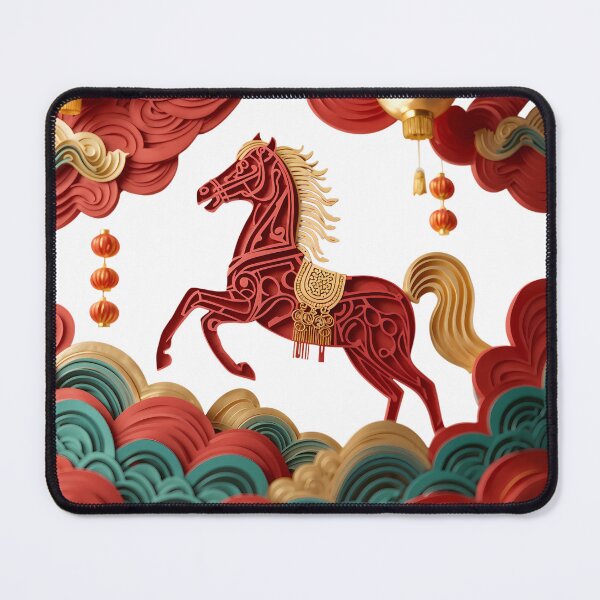 Item preview, Year of the Horse 2026 - 3D Papercut Zodiac Art designed and sold by pngartpl.