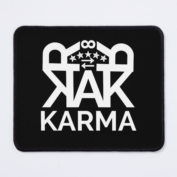 Item preview, Black and White Infinity KARMA logo. designed and sold by Giulivo Store Graphic.