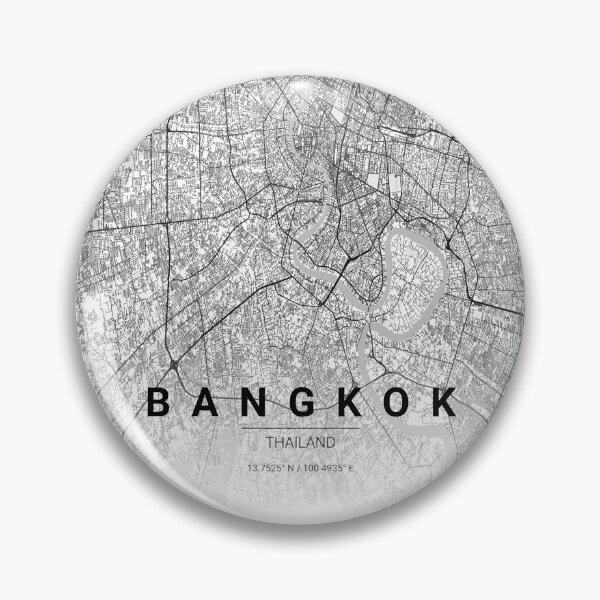 Item preview, Bangkok City Map – Minimal Line Art designed and sold by YurrShop.