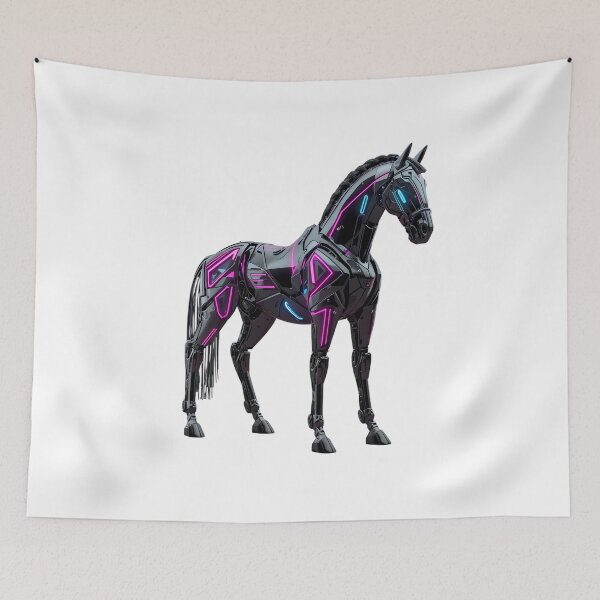 Item preview, Cyberpunk Horse 2026 - Futuristic Neon Zodiac designed and sold by pngartpl.