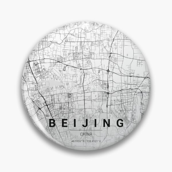Item preview, Beijing City Map – Minimal Line Art designed and sold by YurrShop.